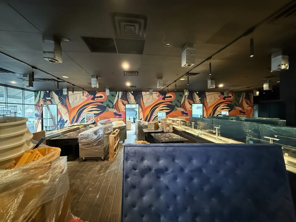 Luxury wallpaper installation