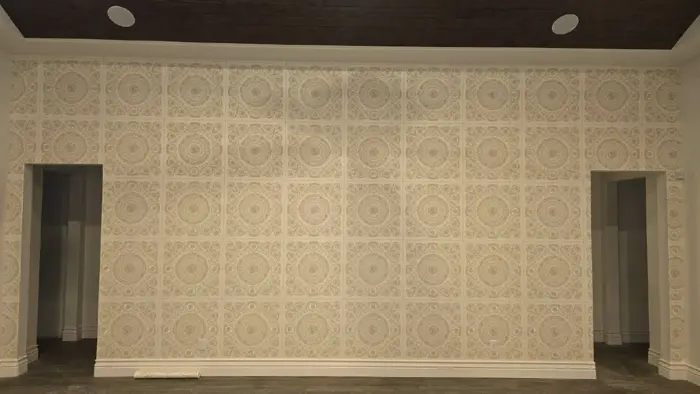 Bedroom mural installation